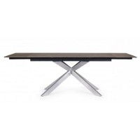 Bizzotto Arzachel Επεκτεινόμενο Κεραμικό Τραπέζι 160x90x76εκ., Καφέ