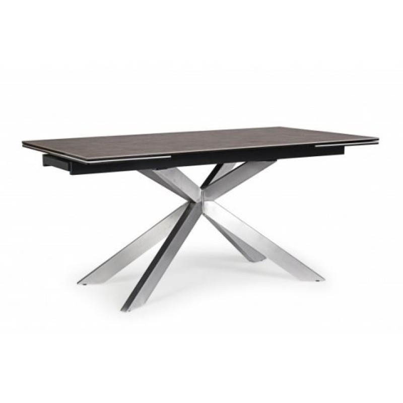 Bizzotto Arzachel Επεκτεινόμενο Κεραμικό Τραπέζι 160x90x76εκ., Καφέ
