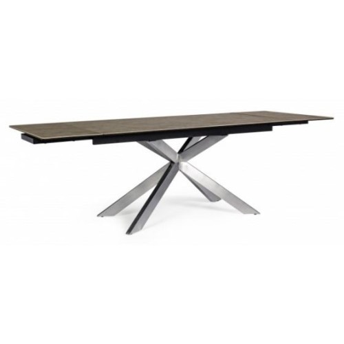 Bizzotto Arzachel Επεκτεινόμενο Κεραμικό Τραπέζι 160x90x76εκ., Καφέ