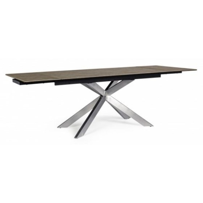 Bizzotto Arzachel Επεκτεινόμενο Κεραμικό Τραπέζι 160x90x76εκ., Καφέ