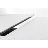 Bizzotto Blazar Επεκτεινόμενο Κεραμικό Τραπέζι 160x90x76εκ., Λευκό-Μαύρο