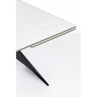 Bizzotto Blazar Επεκτεινόμενο Κεραμικό Τραπέζι 160x90x76εκ., Λευκό-Μαύρο
