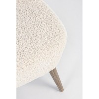 Bizzotto Cortina Υφασμάτινη Πολυθρόνα 65x68x77εκ., Εκρού