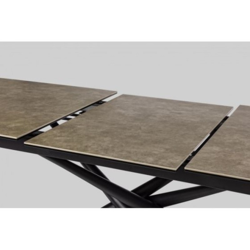 Bizzotto Seyfert Επεκτεινόμενο Κεραμικό Τραπέζι 160x90x76εκ., Καφέ