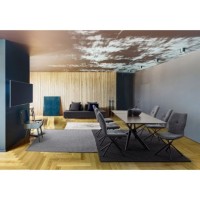 Bizzotto Seyfert Επεκτεινόμενο Κεραμικό Τραπέζι 160x90x76εκ., Καφέ