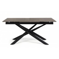 Bizzotto Seyfert Επεκτεινόμενο Κεραμικό Τραπέζι 160x90x76εκ., Καφέ