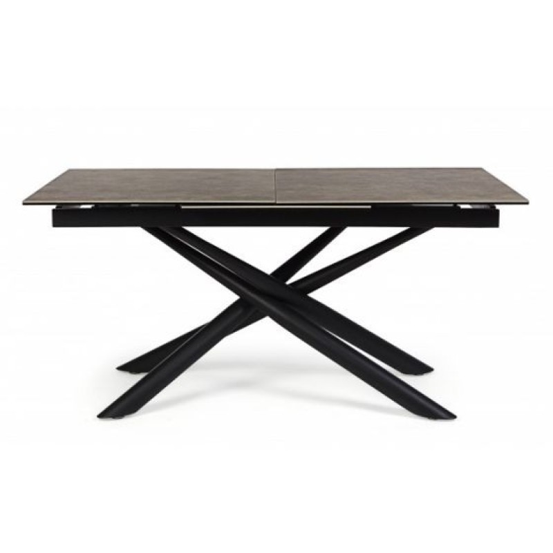 Bizzotto Seyfert Επεκτεινόμενο Κεραμικό Τραπέζι 160x90x76εκ., Καφέ