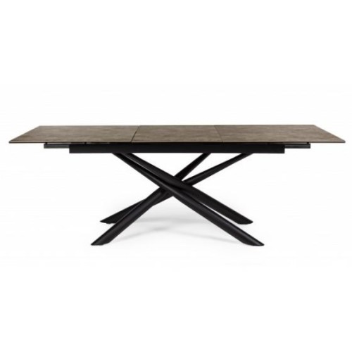Bizzotto Seyfert Επεκτεινόμενο Κεραμικό Τραπέζι 160x90x76εκ., Καφέ