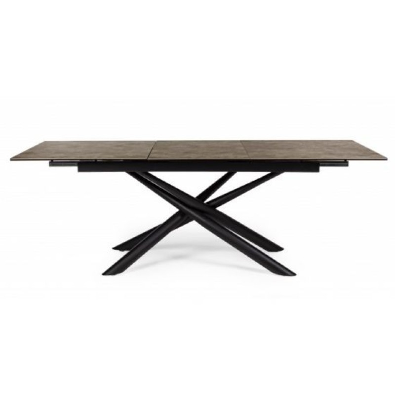 Bizzotto Seyfert Επεκτεινόμενο Κεραμικό Τραπέζι 160x90x76εκ., Καφέ