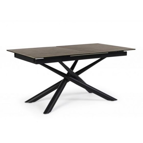 Bizzotto Seyfert Επεκτεινόμενο Κεραμικό Τραπέζι 160x90x76εκ., Καφέ