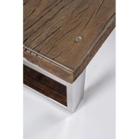 Bizzotto Stanton Τραπέζι Σαλονιού 110x60x40εκ., Καρυδί-Χρώμιο