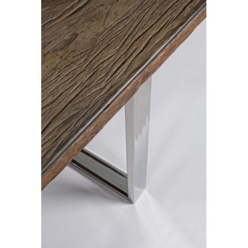 Bizzotto Stanton Τραπέζι Φαγητού 180x90x76εκ., Καρυδί-Χρώμιο
