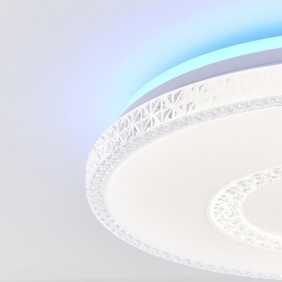 Brilliant Viktor Πλαφονιέρα LED 32W Σε Λευκό Χρώμα G97039/58