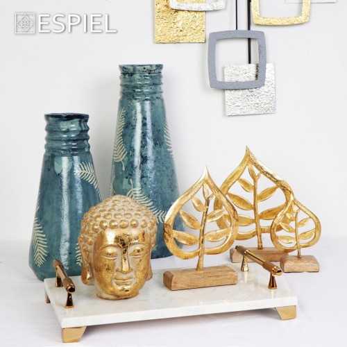Διακοσμητικός βούδας σε χρυσό 12x12x16cm