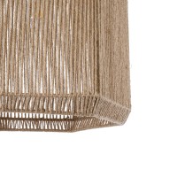 GLOBOSTAR® CAYMAN 00519 Boho Κρεμαστό Φωτιστικό Οροφής με Ντουί 1 x E27 AC 220-240V IP20 - Μπεζ - Μ40 x Π40 x Υ40cm