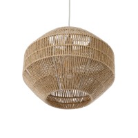 GLOBOSTAR® CAYMAN 00522 Boho Κρεμαστό Φωτιστικό Οροφής με Ντουί 1 x E27 AC 220-240V IP20 - Μπεζ - Μ40 x Π40 x Υ30cm