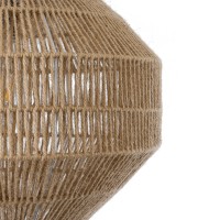 GLOBOSTAR® CAYMAN 00522 Boho Κρεμαστό Φωτιστικό Οροφής με Ντουί 1 x E27 AC 220-240V IP20 - Μπεζ - Μ40 x Π40 x Υ30cm
