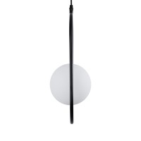 GLOBOSTAR® HAMBURG 00589 Μοντέρνο Κρεμαστό Φωτιστικό Οροφής με Ντουί 1 x G9 AC 220-240V IP20 - Μαύρο & Λευκό - Μ20 x Π15 x Υ40cm