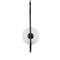 GLOBOSTAR® HAMBURG 00589 Μοντέρνο Κρεμαστό Φωτιστικό Οροφής με Ντουί 1 x G9 AC 220-240V IP20 - Μαύρο & Λευκό - Μ20 x Π15 x Υ40cm