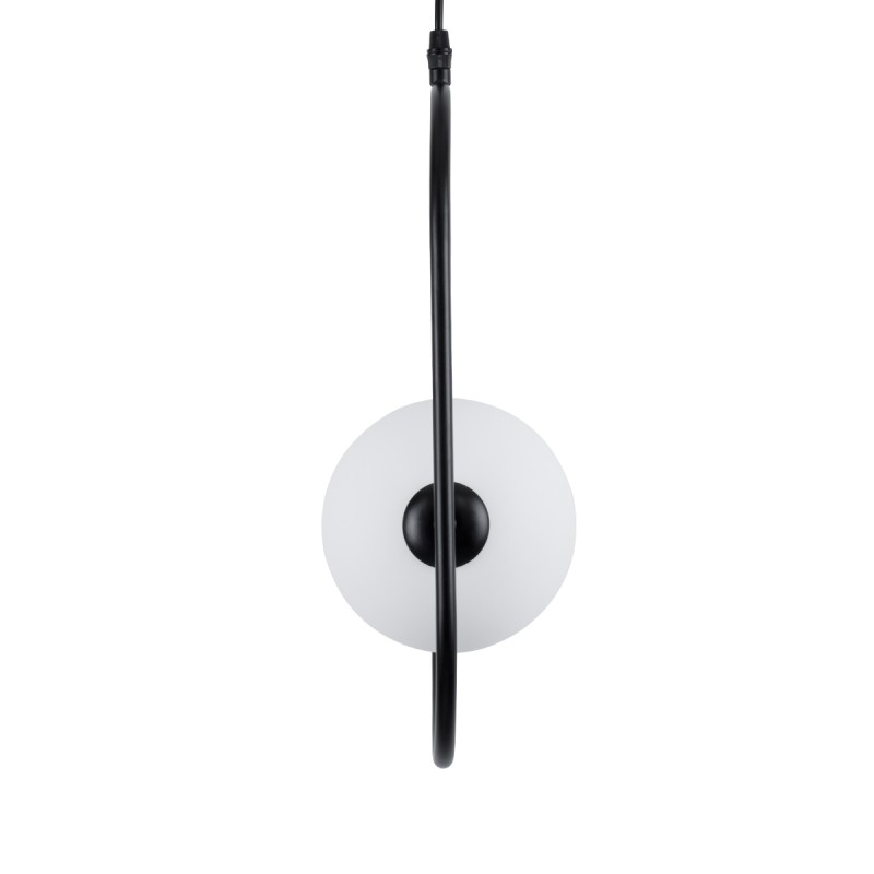 GLOBOSTAR® HAMBURG 00589 Μοντέρνο Κρεμαστό Φωτιστικό Οροφής με Ντουί 1 x G9 AC 220-240V IP20 - Μαύρο & Λευκό - Μ20 x Π15 x Υ40cm