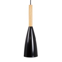 GLOBOSTAR® DILLON 00626 Μοντέρνο Κρεμαστό Φωτιστικό Οροφής με Ντουί 3 x E27 AC 220-240V IP20 - Μαύρο & Μπεζ - Μ26 x Π26 x Υ130cm