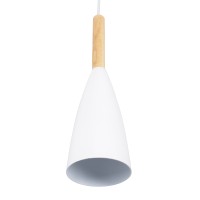 GLOBOSTAR® DILLON 00627 Μοντέρνο Κρεμαστό Φωτιστικό Οροφής με Ντουί 3 x E27 AC 220-240V IP20 - Λευκό & Μπεζ - Μ26 x Π26 x Υ130cm