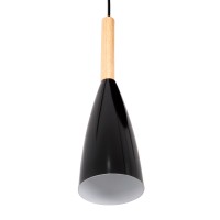 GLOBOSTAR® DILLON 00628 Μοντέρνο Κρεμαστό Φωτιστικό Οροφής με Ντουί 6 x E27 AC 220-240V IP20 - Μαύρο & Μπεζ - Μ52 x Π52 x Y130cm