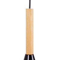 GLOBOSTAR® DILLON 00628 Μοντέρνο Κρεμαστό Φωτιστικό Οροφής με Ντουί 6 x E27 AC 220-240V IP20 - Μαύρο & Μπεζ - Μ52 x Π52 x Y130cm