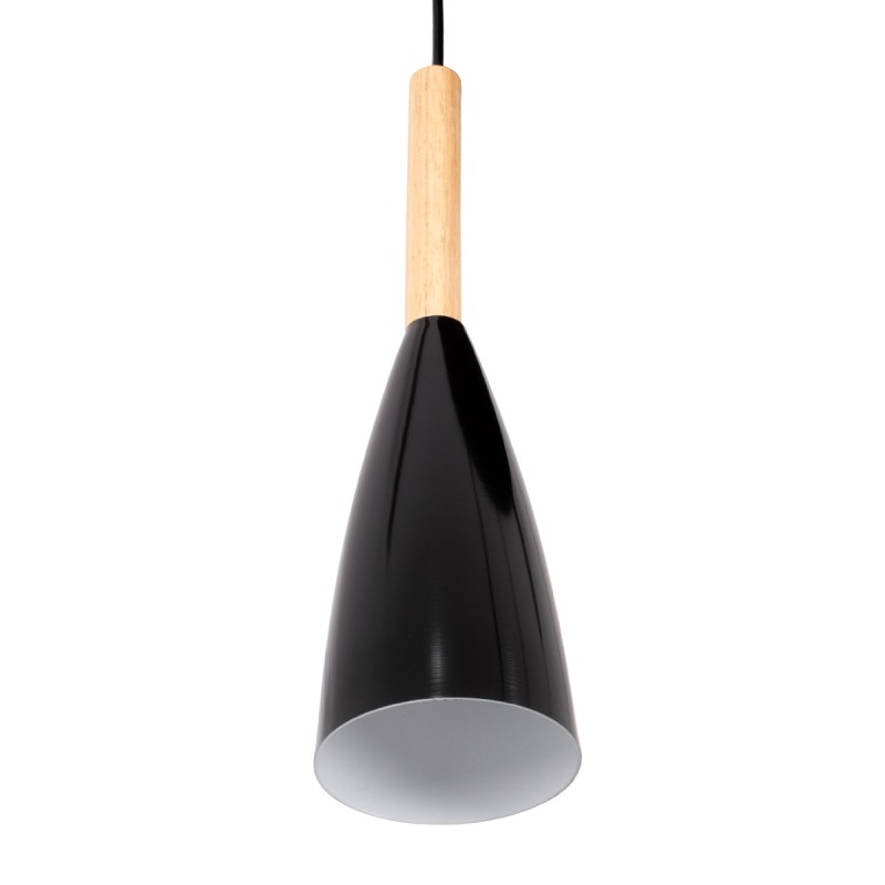 GLOBOSTAR® DILLON 00630 Μοντέρνο Κρεμαστό Φωτιστικό Οροφής με Ντουί 3 x E27 AC 220-240V IP20 - Μαύρο & Μπεζ - Μ54 x Π14 x Υ130cm