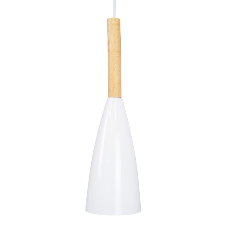 GLOBOSTAR® DILLON 00631 Μοντέρνο Κρεμαστό Φωτιστικό Οροφής με Ντουί 3 x E27 AC 220-240V IP20 - Λευκό & Μπεζ - Μ54 x Π14 x Υ130cm
