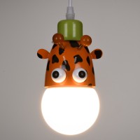 GLOBOSTAR® GIRAFFE 00638 Παιδικό Κρεμαστό Φωτιστικό Οροφής με Ντουί 1 x E27 AC 220-240V IP20 - Πολύχρωμο - Μ12 x Π10.5 x Υ13.5cm