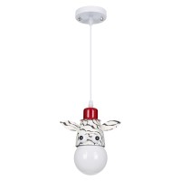 GLOBOSTAR® ZEBRA 00639 Παιδικό Κρεμαστό Φωτιστικό Οροφής με Ντουί 1 x E27 AC 220-240V IP20 - Πολύχρωμο - Μ19 x Π10.5 x Υ13.5cm