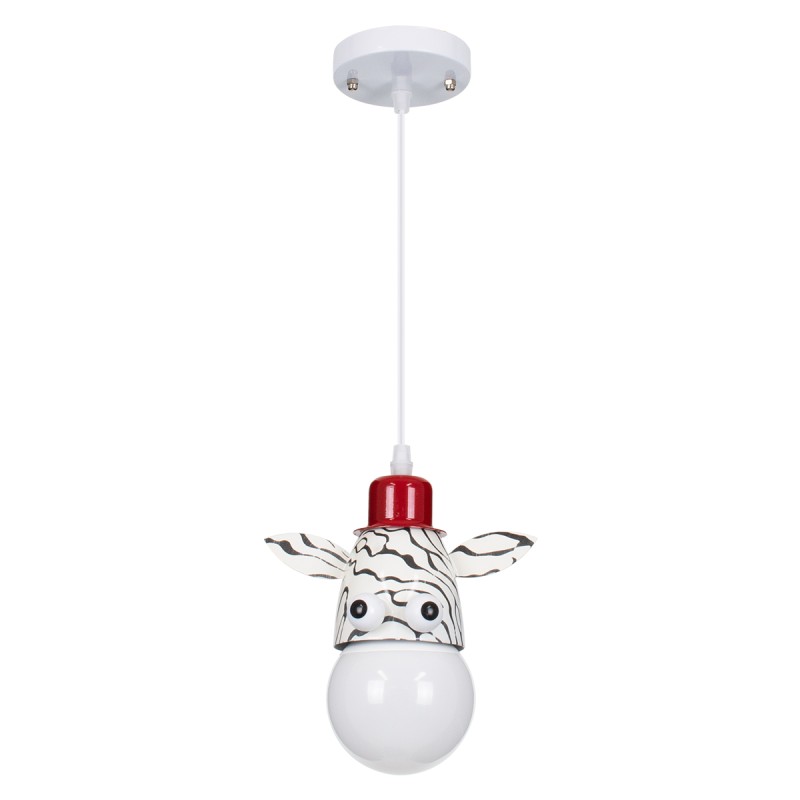 GLOBOSTAR® ZEBRA 00639 Παιδικό Κρεμαστό Φωτιστικό Οροφής με Ντουί 1 x E27 AC 220-240V IP20 - Πολύχρωμο - Μ19 x Π10.5 x Υ13.5cm