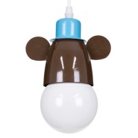 GLOBOSTAR® MONKEY 00640 Παιδικό Κρεμαστό Φωτιστικό Οροφής με Ντουί 1 x E27 AC 220-240V IP20 - Πολύχρωμο - Μ14.5 x Π10.5 x Υ13.5cm