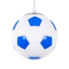 GLOBOSTAR® FOOTBALL 00644 Παιδικό Κρεμαστό Φωτιστικό Οροφής με Ντουί 1 x E27 AC 220-240V IP20 - Λευκό & Μπλε - Μ15 x Π15 x Y18cm