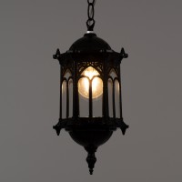 GLOBOSTAR® DARCY 00655 Vintage Κρεμαστό Φωτιστικό Οροφής με Ντουί 1 x E27 AC 220-240V IP20 - Μαύρο - Μ15.5 x Π15.5 x Υ32.5cm