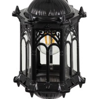 GLOBOSTAR® DARCY 00655 Vintage Κρεμαστό Φωτιστικό Οροφής με Ντουί 1 x E27 AC 220-240V IP20 - Μαύρο - Μ15.5 x Π15.5 x Υ32.5cm