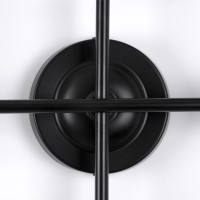 GLOBOSTAR® PIPING 00667 Vintage Φωτιστικό Τοίχου - Απλίκα με Ντουί 12 x E27 AC 220-240V IP20 - Μαύρο - Μ78.5 x Π9.5 x Υ64cm