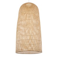 GLOBOSTAR® CALERO 00670 Boho Κρεμαστό Φωτιστικό Οροφής με Ντουί 1 x E27 AC 220-240V IP20 - Μπεζ - Μ60 x Π60 x Y120cm