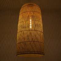 GLOBOSTAR® CALERO 00670 Boho Κρεμαστό Φωτιστικό Οροφής με Ντουί 1 x E27 AC 220-240V IP20 - Μπεζ - Μ60 x Π60 x Y120cm