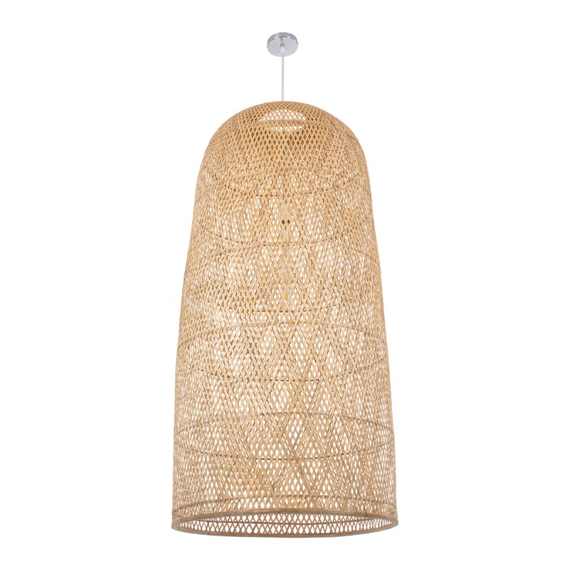 GLOBOSTAR® CALERO 00670 Boho Κρεμαστό Φωτιστικό Οροφής με Ντουί 1 x E27 AC 220-240V IP20 - Μπεζ - Μ60 x Π60 x Y120cm