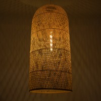 GLOBOSTAR® CALERO 00671 Boho Κρεμαστό Φωτιστικό Οροφής με Ντουί 1 x E27 AC 220-240V IP20 - Μπεζ - Μ50 x Π50 x Y110cm