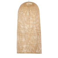 GLOBOSTAR® CALERO 00671 Boho Κρεμαστό Φωτιστικό Οροφής με Ντουί 1 x E27 AC 220-240V IP20 - Μπεζ - Μ50 x Π50 x Y110cm