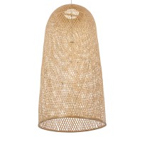 GLOBOSTAR® CALERO 00671 Boho Κρεμαστό Φωτιστικό Οροφής με Ντουί 1 x E27 AC 220-240V IP20 - Μπεζ - Μ50 x Π50 x Y110cm