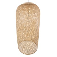 GLOBOSTAR® CALERO 00671 Boho Κρεμαστό Φωτιστικό Οροφής με Ντουί 1 x E27 AC 220-240V IP20 - Μπεζ - Μ50 x Π50 x Y110cm