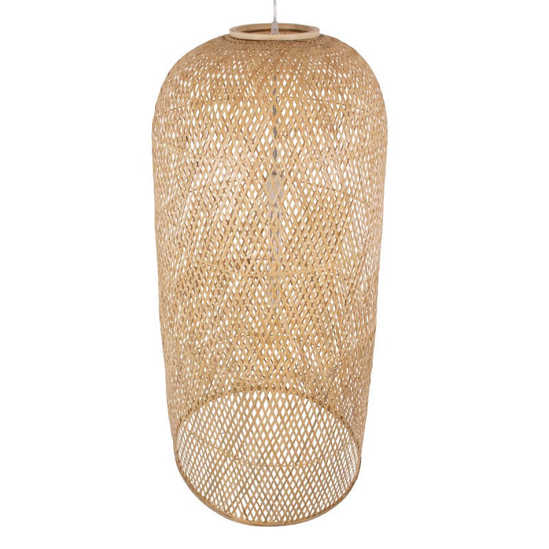 GLOBOSTAR® CALERO 00671 Boho Κρεμαστό Φωτιστικό Οροφής με Ντουί 1 x E27 AC 220-240V IP20 - Μπεζ - Μ50 x Π50 x Y110cm