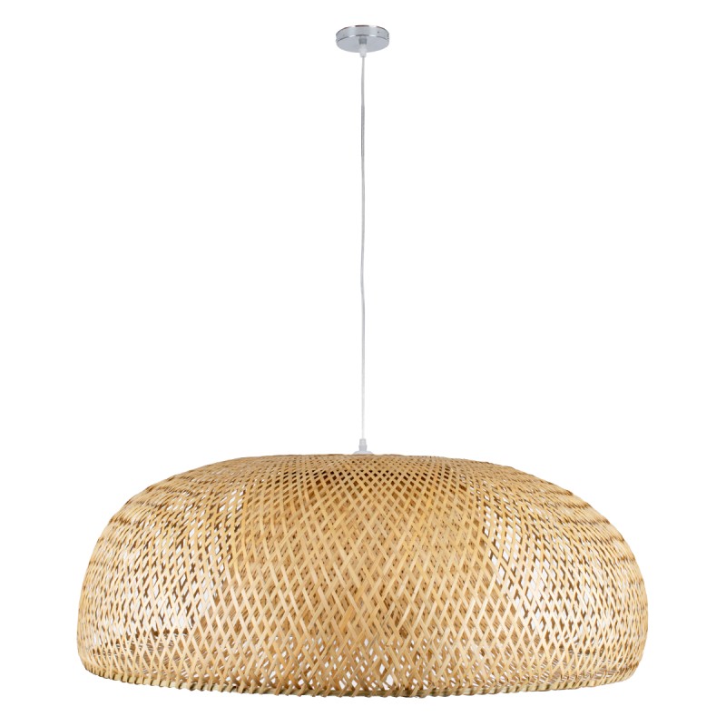 GLOBOSTAR® SAN TROPEZ 00673 Boho Κρεμαστό Φωτιστικό Οροφής με Ντουί 1 x E27 AC 220-240V IP20 - Μπεζ - Μ100 x Π100 x Y35cm