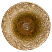 GLOBOSTAR® SAN TROPEZ 00674 Boho Κρεμαστό Φωτιστικό Οροφής με Ντουί 1 x E27 AC 220-240V IP20 - Μπεζ - Μ80 x Π80 x Y28cm