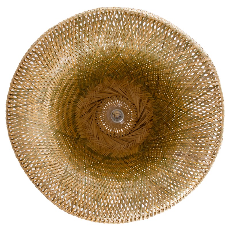 GLOBOSTAR® SAN TROPEZ 00674 Boho Κρεμαστό Φωτιστικό Οροφής με Ντουί 1 x E27 AC 220-240V IP20 - Μπεζ - Μ80 x Π80 x Y28cm
