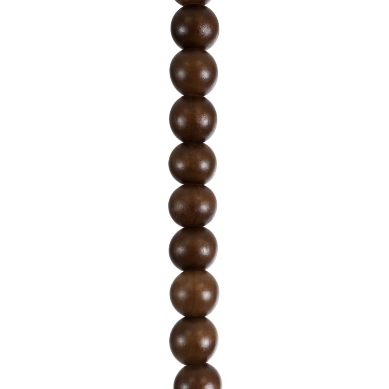 GLOBOSTAR® BEADS 00694 Vintage Κρεμαστό Φωτιστικό Οροφής με Ντουί 1 x E27 AC 220-240V IP20 - Καφέ - Μ4 x Π4 x Υ47cm